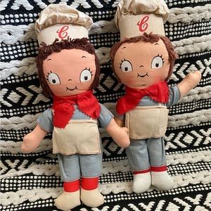 Vintage Campbell Kids 1960s Knickerbocker Cloth Dolls Campbell Soup Company Toys
